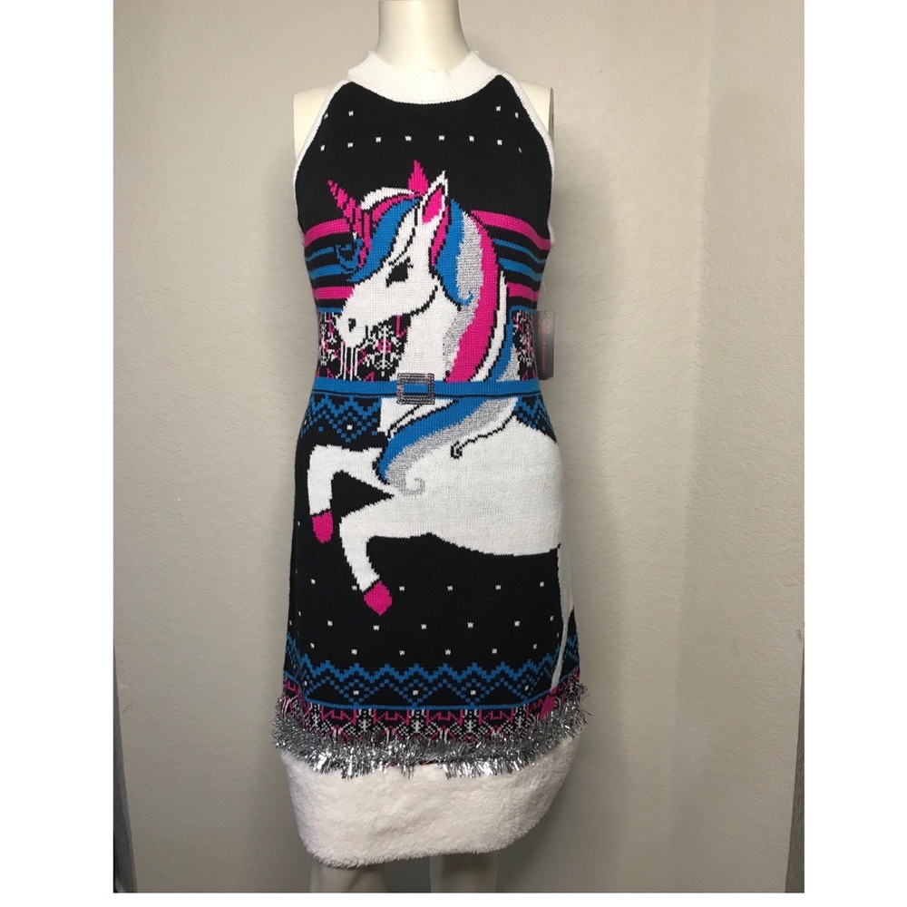 NOBO Unicorn Sweater Dress NWT